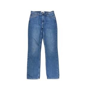 Abercrombie & Fitch Blue curve love Straight Leg Jeans